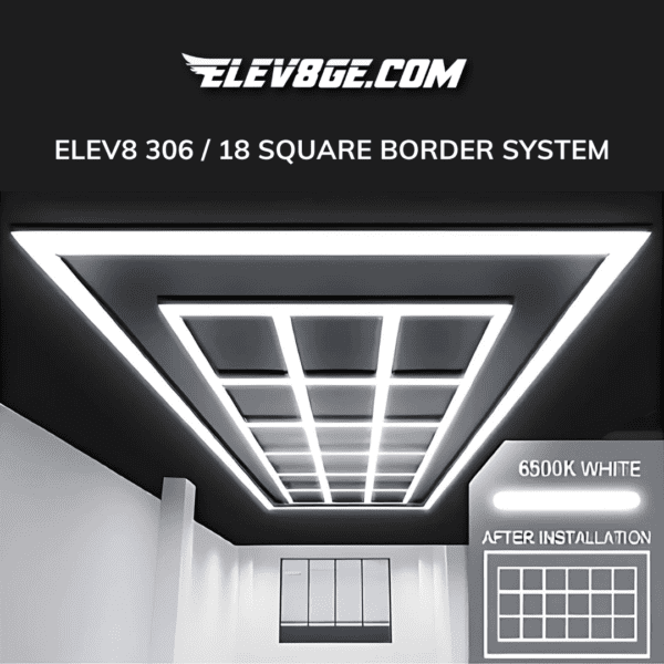 ELEV8 306 – 18 Square Border System - LED Showroom Lighting