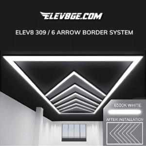 ELEV8 309 – 6 Arrow Border System – LED Showroom Lighting