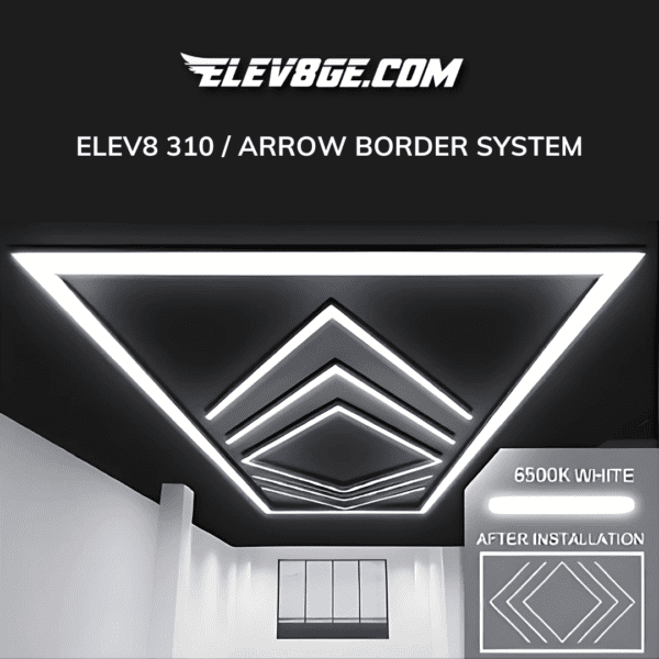 ELEV8 310 – 4 Arrow Border System – LED Showroom Lighting