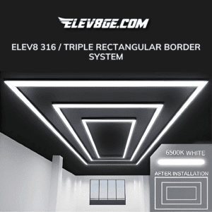ELEV8 316 – Triple Rectangular Border System – LED Showroom Lighting