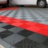 ELEV8 Garage Equipment - Black & Red Garage Flooring