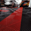 ELEV8 Garage Equipment - Black & Red Garage Flooring